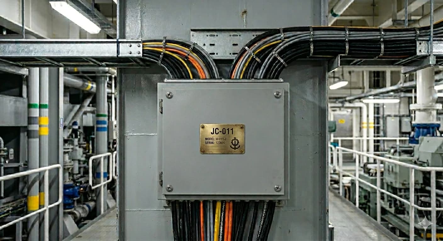 Marine cable support structure